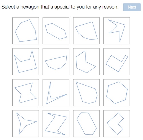 Screen shot of hexagons